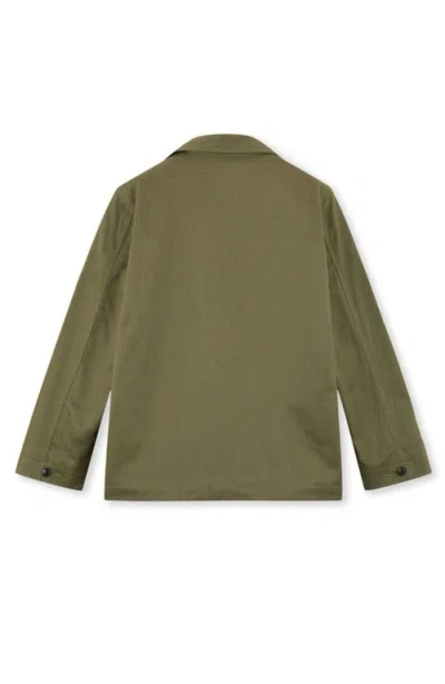Fortela Solomonf Cotton Padded Overshirt In Green