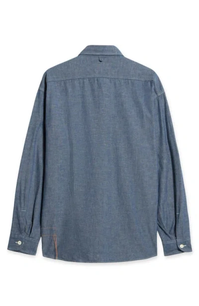 Fortela Sail Chambray Shirt In Blue
