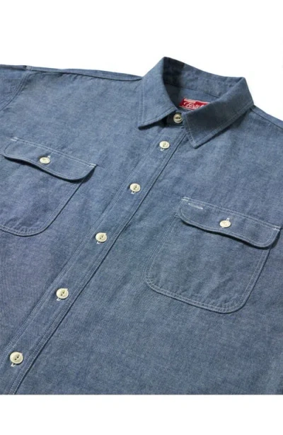 Fortela Sail Chambray Shirt In Blue