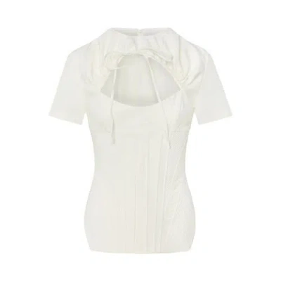 Pcfg Tailored Corset Tee Top In White