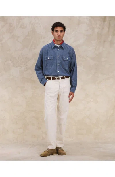 Fortela Sail Chambray Shirt In Blue