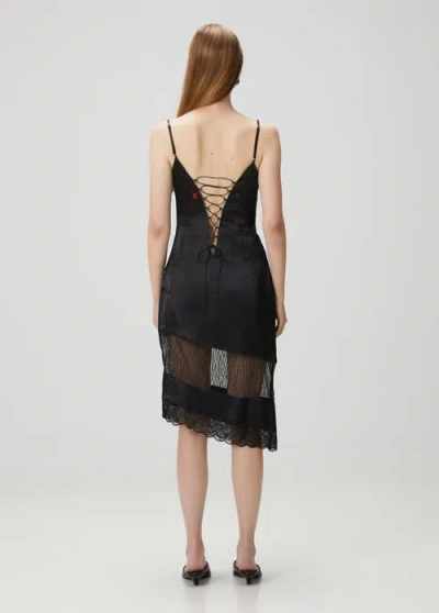 Pcfg Pure Silk Women Black Dress