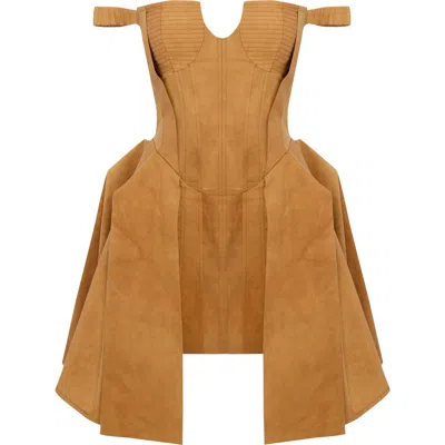 Pcfg Corset Dress In Brown