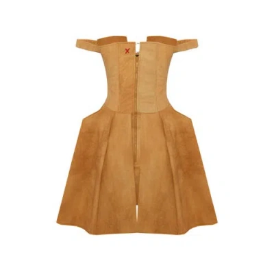 Pcfg Corset Dress In Brown