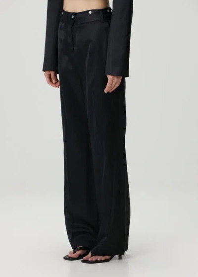 Pcfg Woven Pant With Metal Button In Black