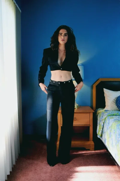 Pcfg Woven Pant With Metal Button In Black