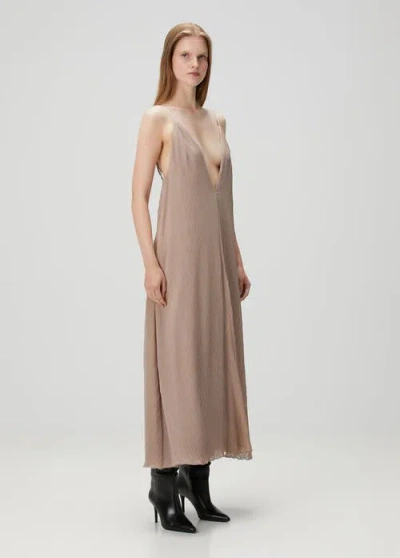 Pcfg Long Dress In Brown