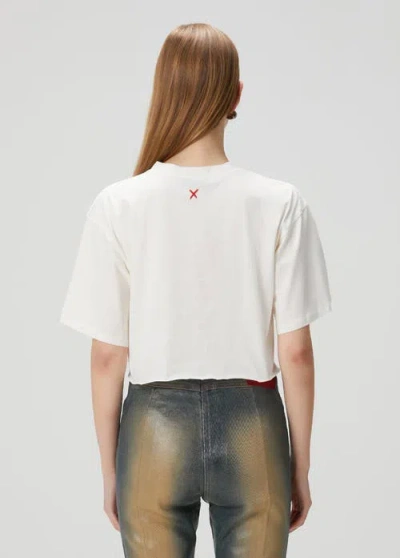 Pcfg Pure Cotton Oversized Crop Top In White