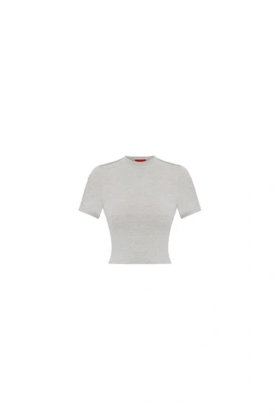 Pcfg Cotton Slim Fit Crop Tee In White