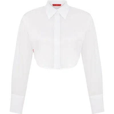 Pcfg Pure Cotton Crop Shirt In White