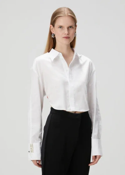 Pcfg Pure Cotton Crop Shirt In White