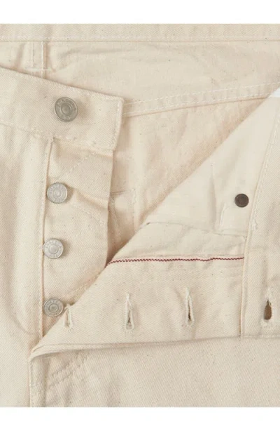 Fortela 933 Barney Japan Selvedge 5-pocket Loose Fit Ecrù Denim In White