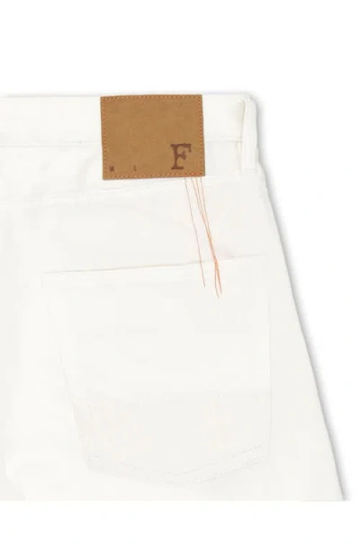 Fortela 356 Jaky Japan Selvedge 5-pocket Regular Fit White Denim In Multi
