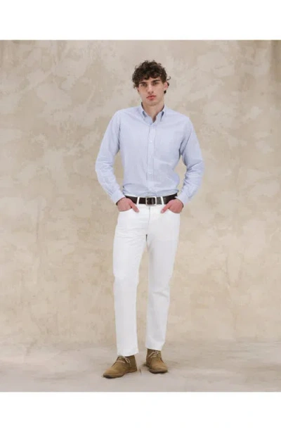 Fortela 356 Jaky Japan Selvedge 5-pocket Regular Fit White Denim In Multi