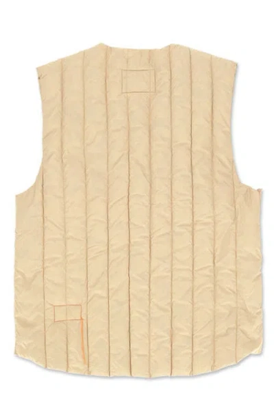 Fortela Birdie Quilted Nylon Vest In Brown