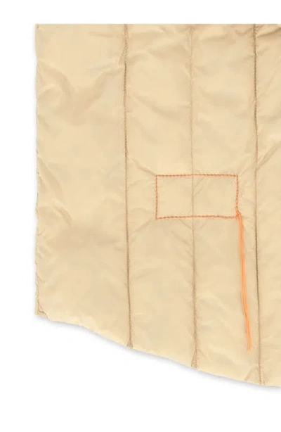 Fortela Birdie Quilted Nylon Vest In Brown