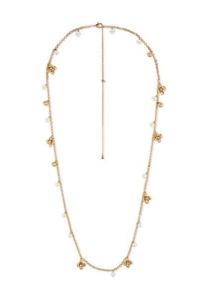 Retro Chic Iris Blossom Necklace In Multi