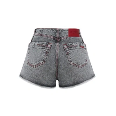 Pcfg Cotton Faded Super Mini Short In Gray