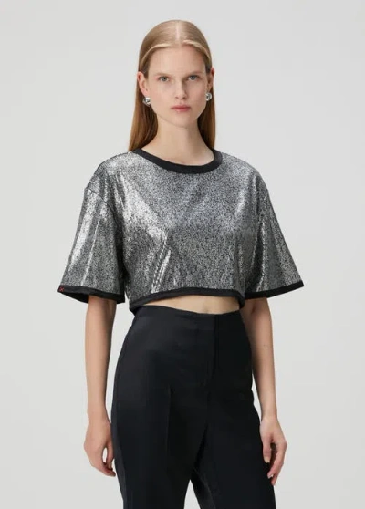 Pcfg Sequin Top In Animal Print