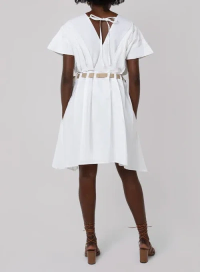 Haveli Amma Ribbon Dress In White