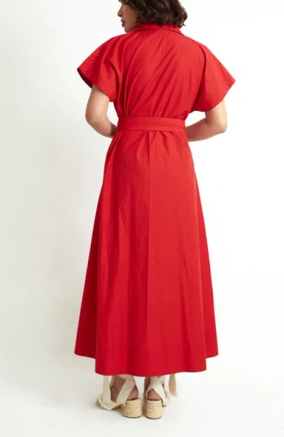 Florencia Davalos Diana Orchid Dress In Red