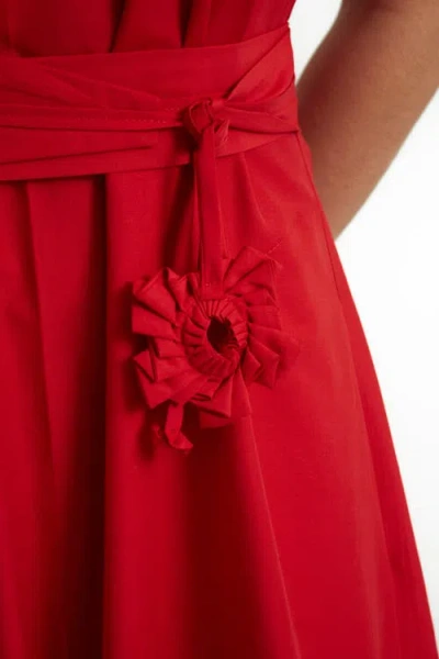 Florencia Davalos Diana Orchid Dress In Red