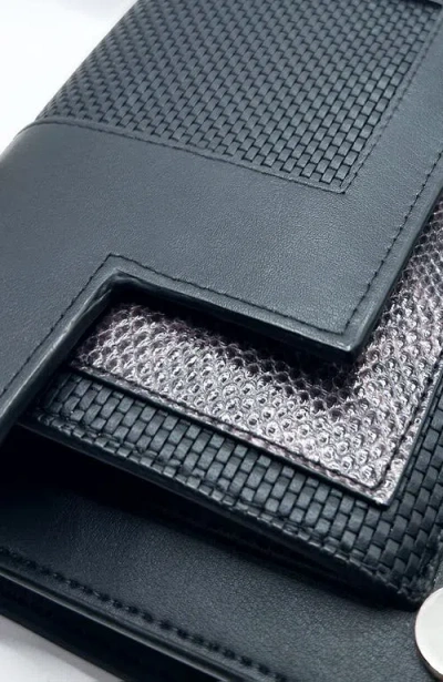 Doizpe Frihed Cactus Luxe Crossbody And Clutch Bag In Black