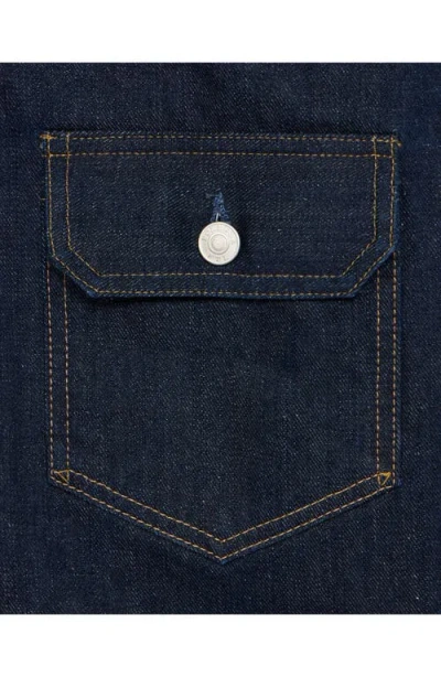 Fortela Type Indigo Rinse Denim Jacket In Blue