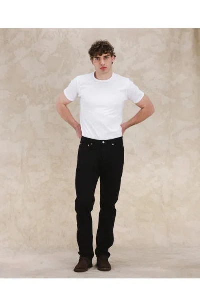 Fortela 356 Jaky Japan Selvedge 5-pocket Regular Fit Black Denim In Multi