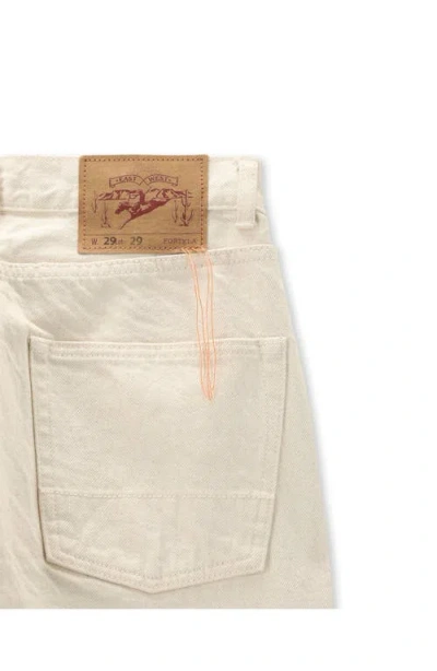 Fortela Johnj Japan Selvedge 5-pocket Regular Fit Ecrù Denim In White