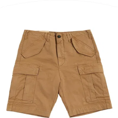 Fortela Minert Cotton Pocket Bermuda In Brown