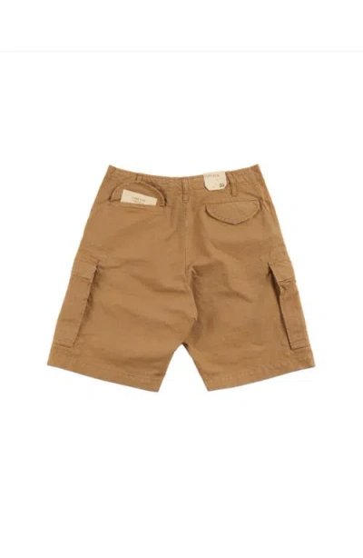 Fortela Minert Cotton Pocket Bermuda In Brown