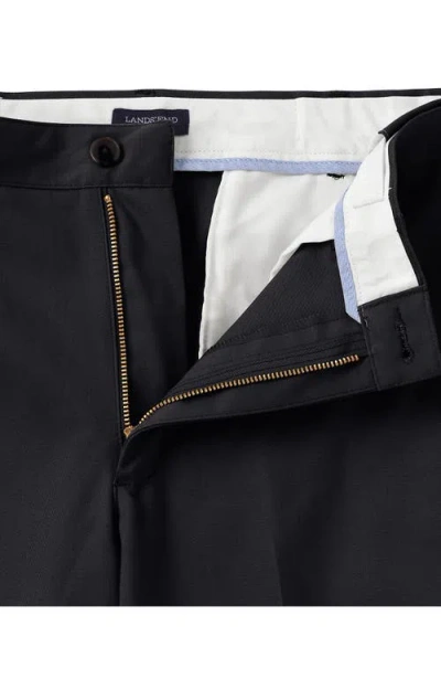 Lands' End Prehem Comfort Waist No Iron Chino Pants In Black