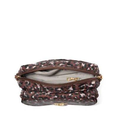 Baggallini Coastal Flip Lock Camera Bag Crossbody In Burgundy