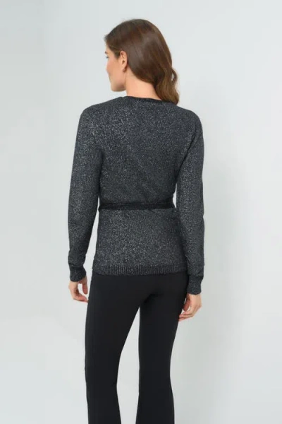 Anatomie Christa Wrap Sweater With Tie Waist In Gray