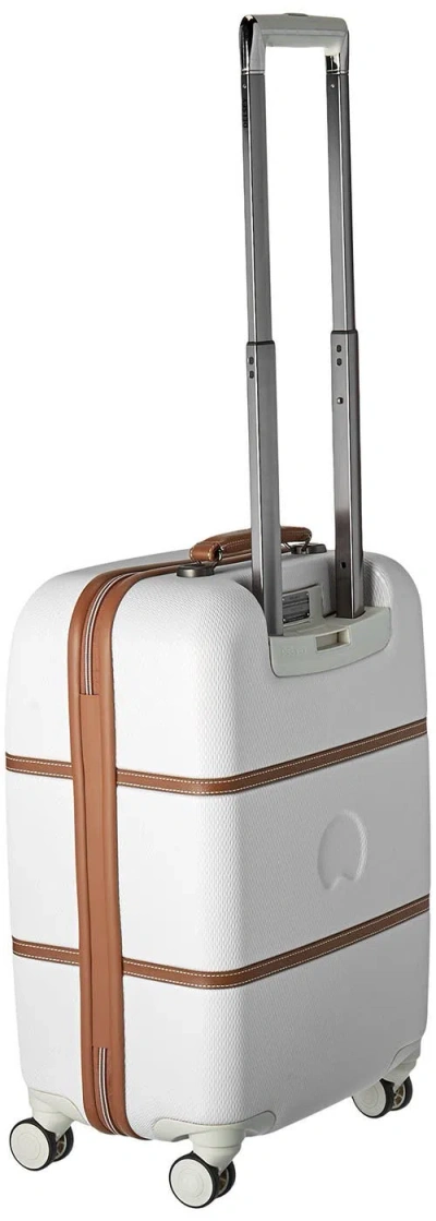 Delsey Paris Chatelet 21" Inch Carry On Hardside Luggage With Spinner Wheels In White