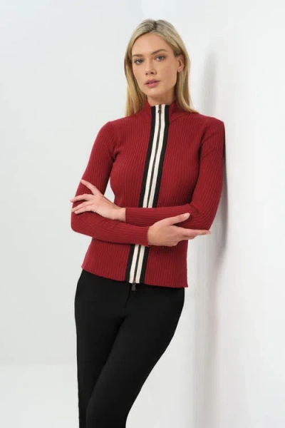 Anatomie Charlize Sweater Top In Red