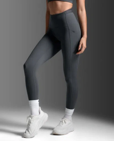 2xu Form Stash Hi-rise Comp Tight In Gray