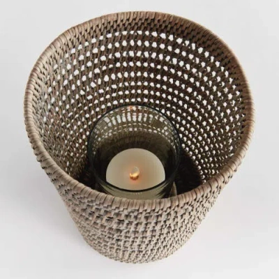 Napa Home & Garden Burma Rattan Hurricane Large In Brown