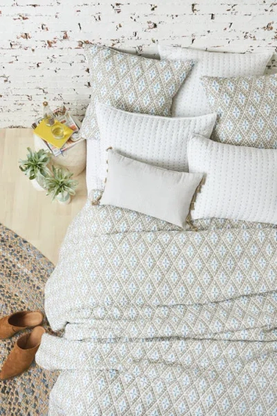 Carol & Frank Liam Sky Bedding In White