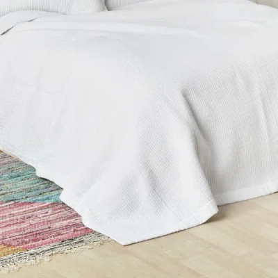 Carol & Frank Bennett White Quilt In White