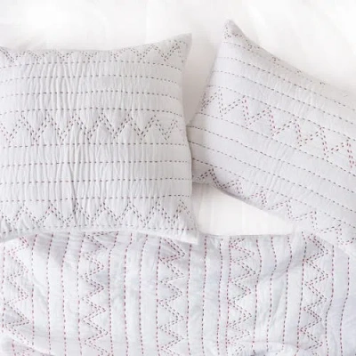 Carol & Frank Breck Quilt In White