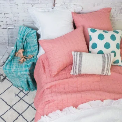 Carol & Frank Channel Stitch Quilt In Pink