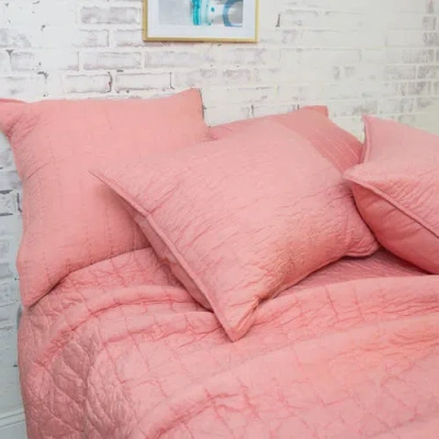 Carol & Frank Channel Stitch Quilt In Pink