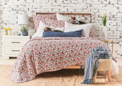 Carol & Frank Colley Quilt In Red