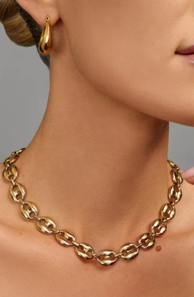 Nialaya Mariner Link Choker In Gold