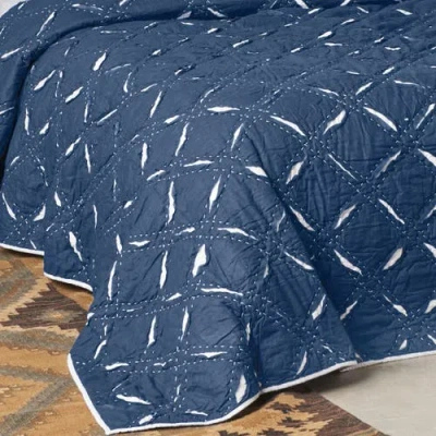 Carol & Frank Parker Quilt In Blue