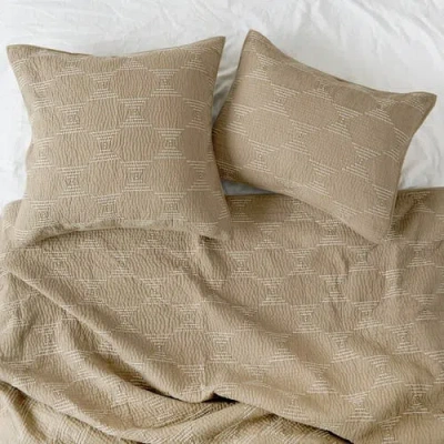 Carol & Frank Saunders Bedding In Brown