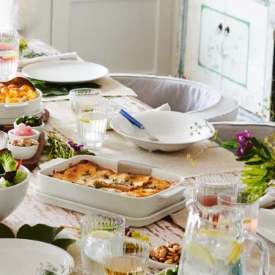 Villeroy & Boch Pasta Passion Medium Pasta Plate  Set Of 2 In White