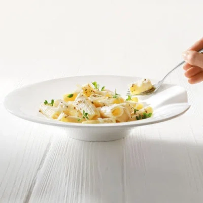Villeroy & Boch Pasta Passion Medium Pasta Plate  Set Of 2 In White